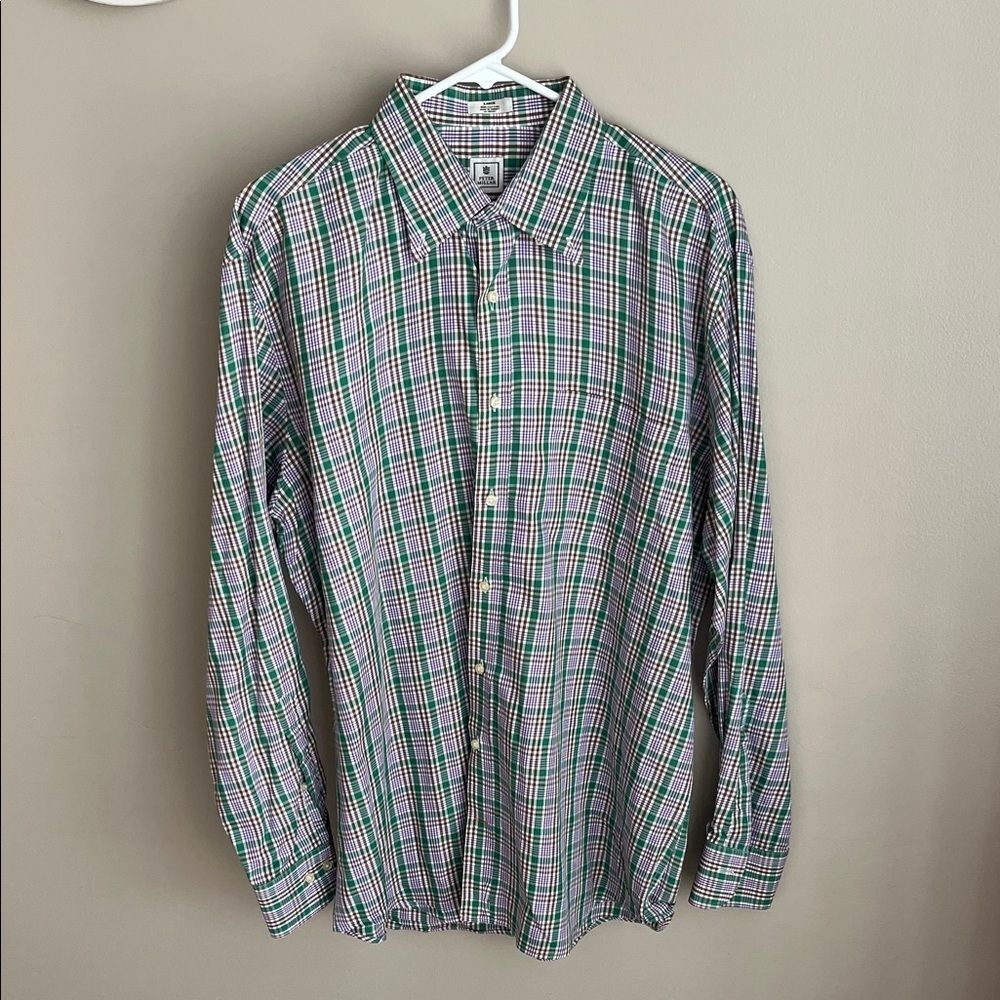 Peter Millar button down cotton dress shirt, Men’s Large